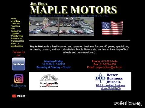 maplemotors.com