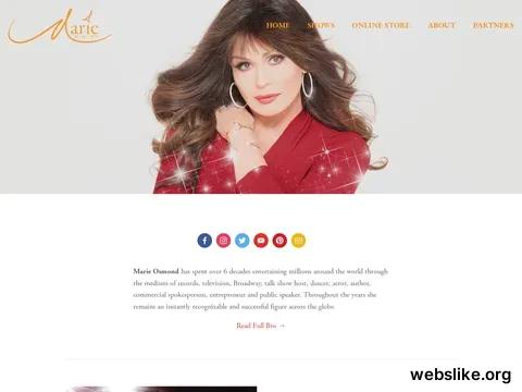 marieosmond.com