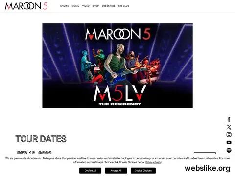 maroon5.com