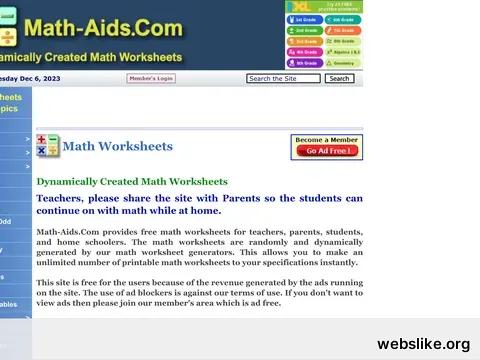 math-aids.com