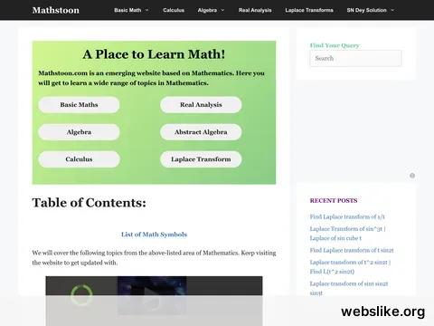 mathstoon.com