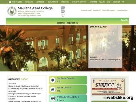 maulanaazadcollegekolkata.ac.in