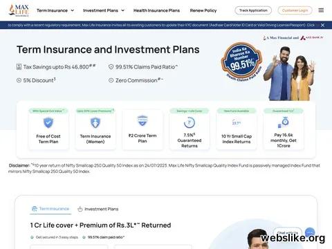 maxlifeinsurance.com