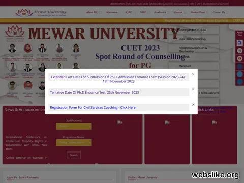 mewaruniversity.org