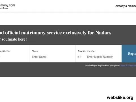 nadarmatrimony.com