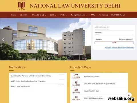 nationallawuniversitydelhi.in