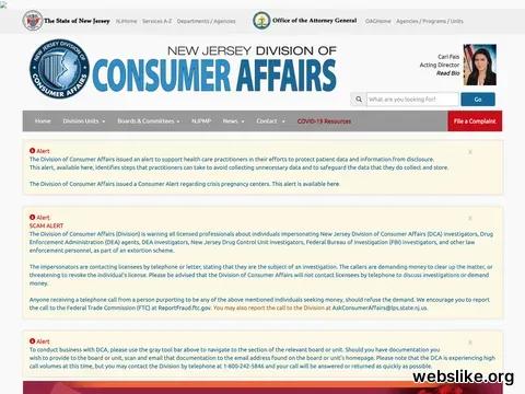 njconsumeraffairs.gov