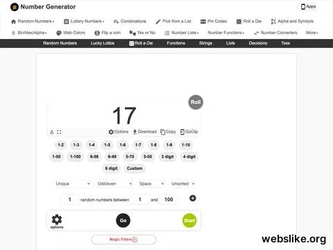 numbergenerator.org