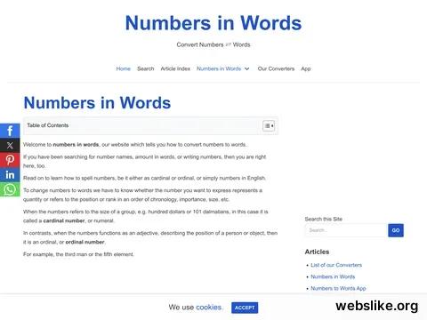 numbersinwords.net