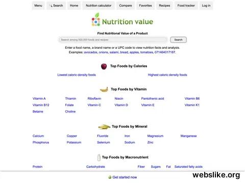 nutritionvalue.org