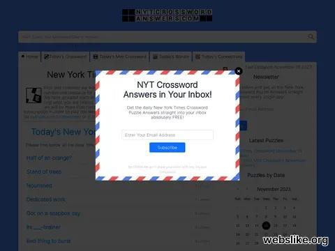 nytcrosswordanswers.com