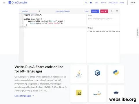 onecompiler.com