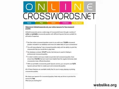 onlinecrosswords.net