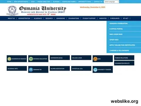 osmania.ac.in