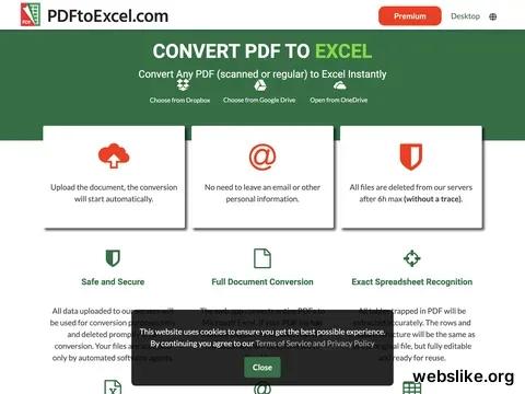 pdftoexcel.com