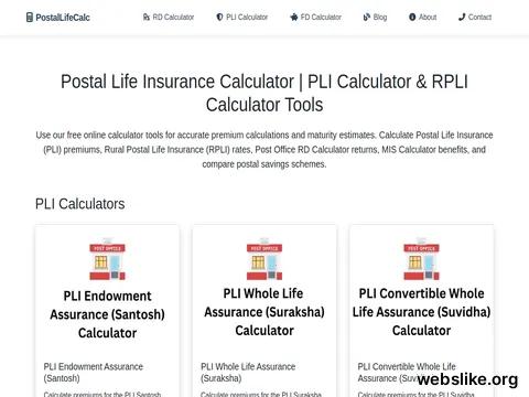 postallifecalc.com