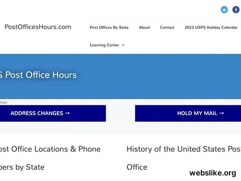 postofficeshours.com