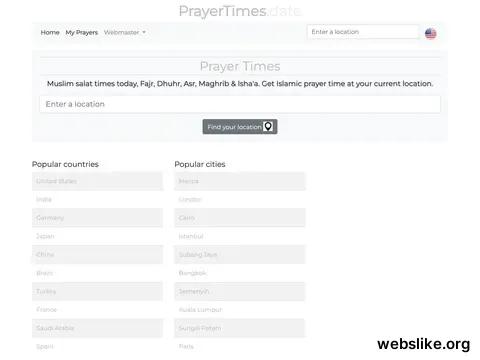 prayertimes.date