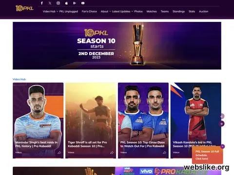 prokabaddi.com