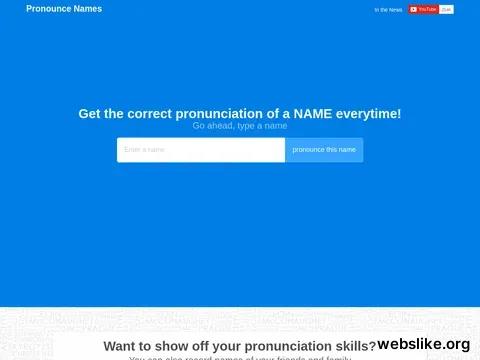 pronouncenames.com