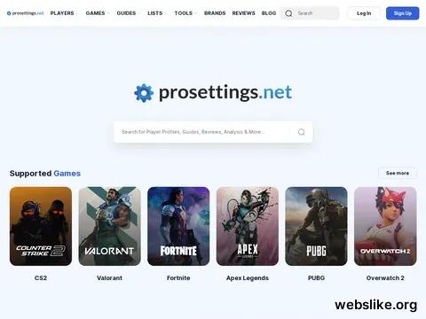 prosettings.net