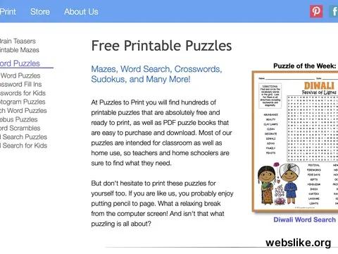 puzzles-to-print.com