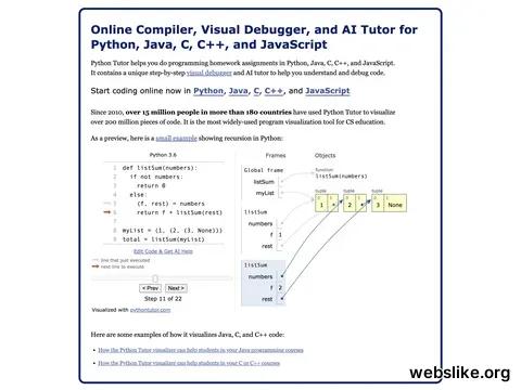 pythontutor.com