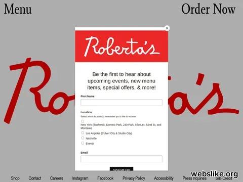 robertaspizza.com