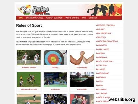 rulesofsport.com