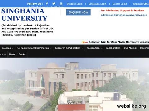 singhaniauniversity.co.in