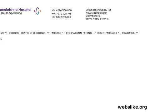 sriramakrishnahospital.com