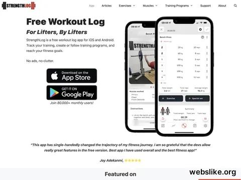 strengthlog.com