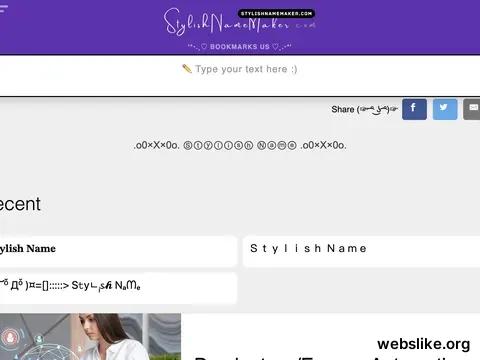 stylishnamemaker.com