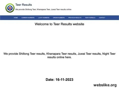 teerresults.com