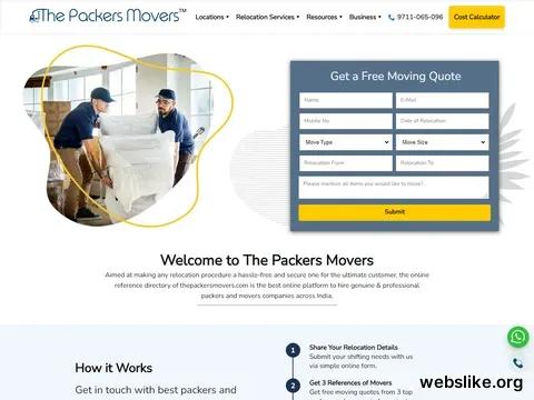 thepackersmovers.com