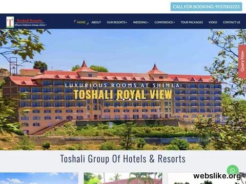 toshaliresort.com