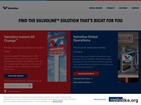 valvoline.com