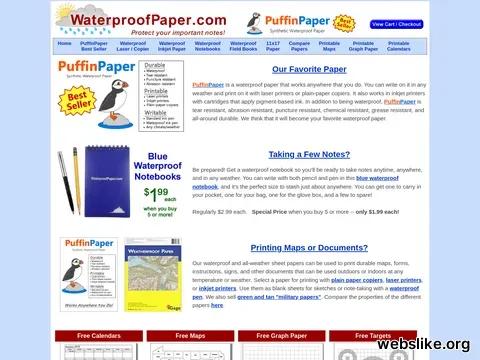 waterproofpaper.com