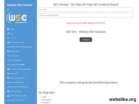 websiteseochecker.com