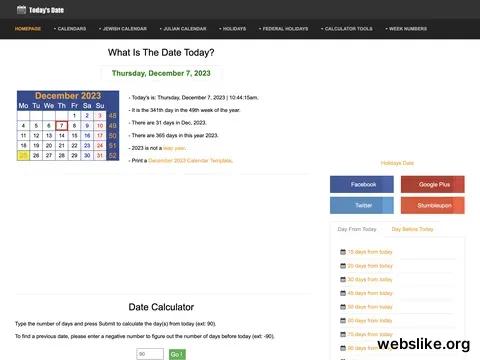 whatisthedatetoday.com