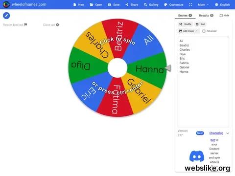 wheelofnames.com