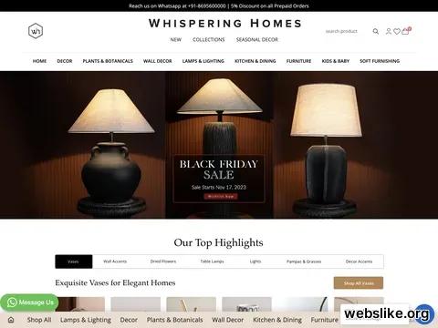 whisperinghomes.com