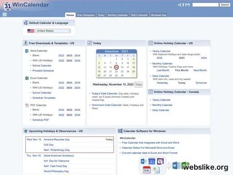 wincalendar.com