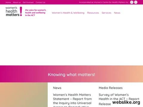 womenshealthmatters.org.au